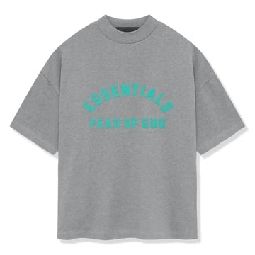 Fear Of God Essentials Heavy Jersey S/S Dark Heather Oatmeal T Shirt